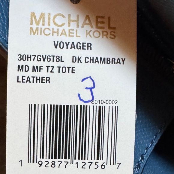 Michael Kors Voyager Medium Tote Dk Chambray - Picture 6 of 6